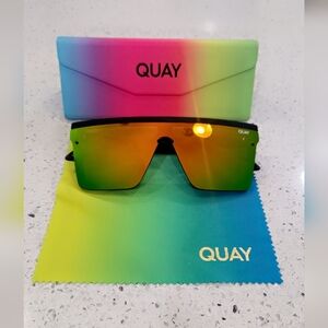 Quay Australia Black and Gold Sunglasses